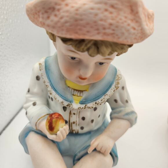 Piano Boy and Girl 6" Andrea by Sadek Porcelain Hand Painted Made in Japan 6162 - Picture 6 of 10